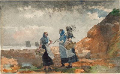 Tre Fisher -piger af Winslow Homer